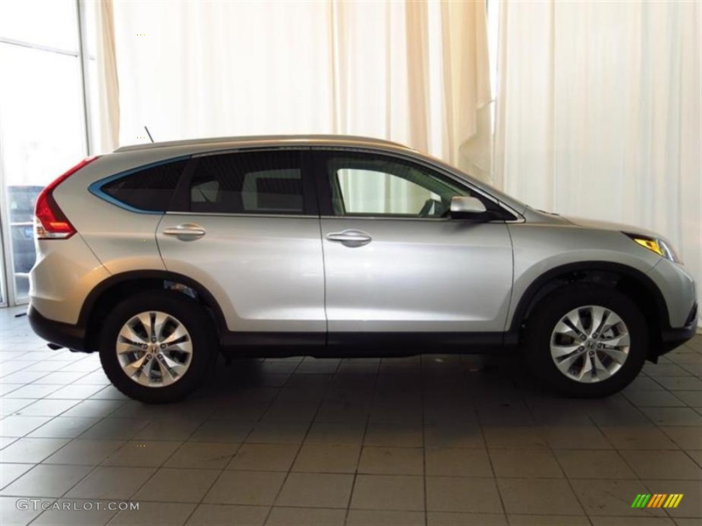 2013 CR-V EX-L - Alabaster Silver Metallic / Gray photo #2