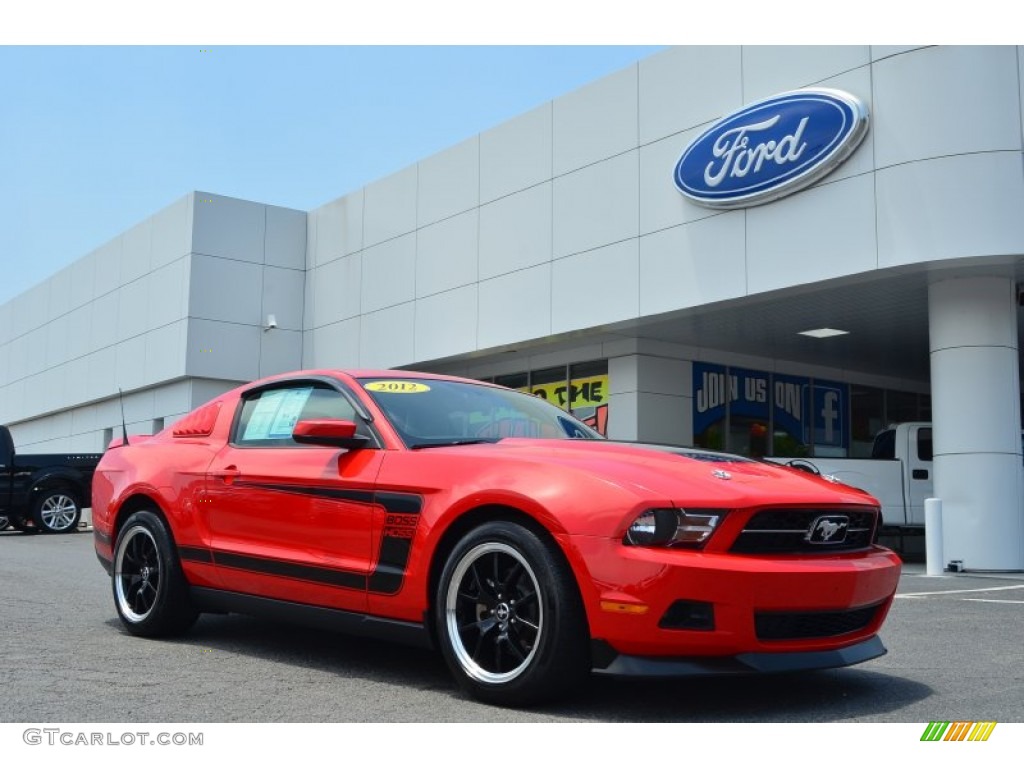 2012 Mustang V6 Premium Coupe - Race Red / Saddle photo #1