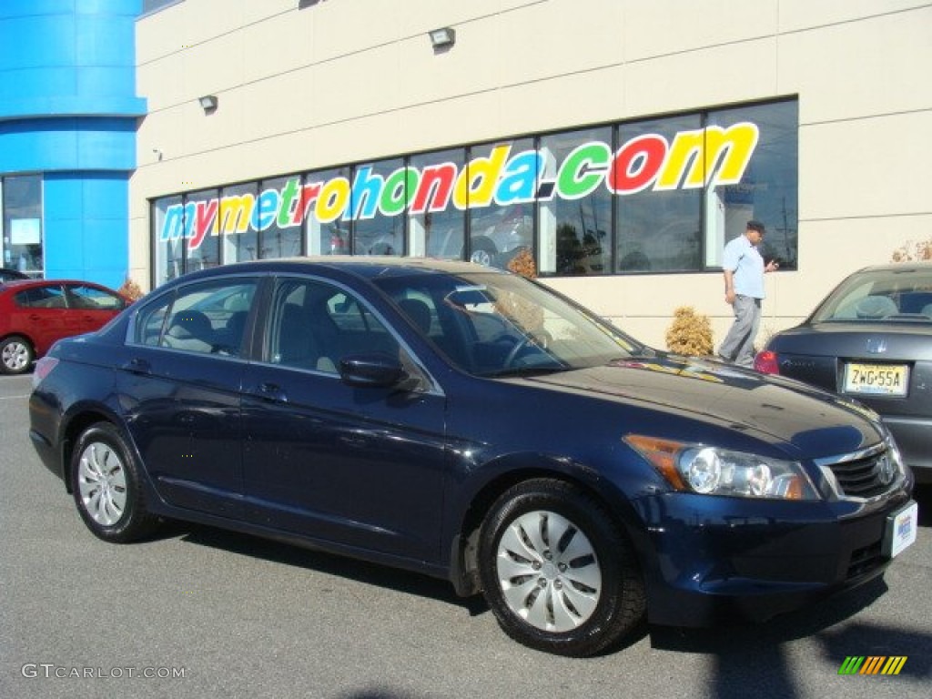 2008 Accord LX Sedan - Royal Blue Pearl / Gray photo #1