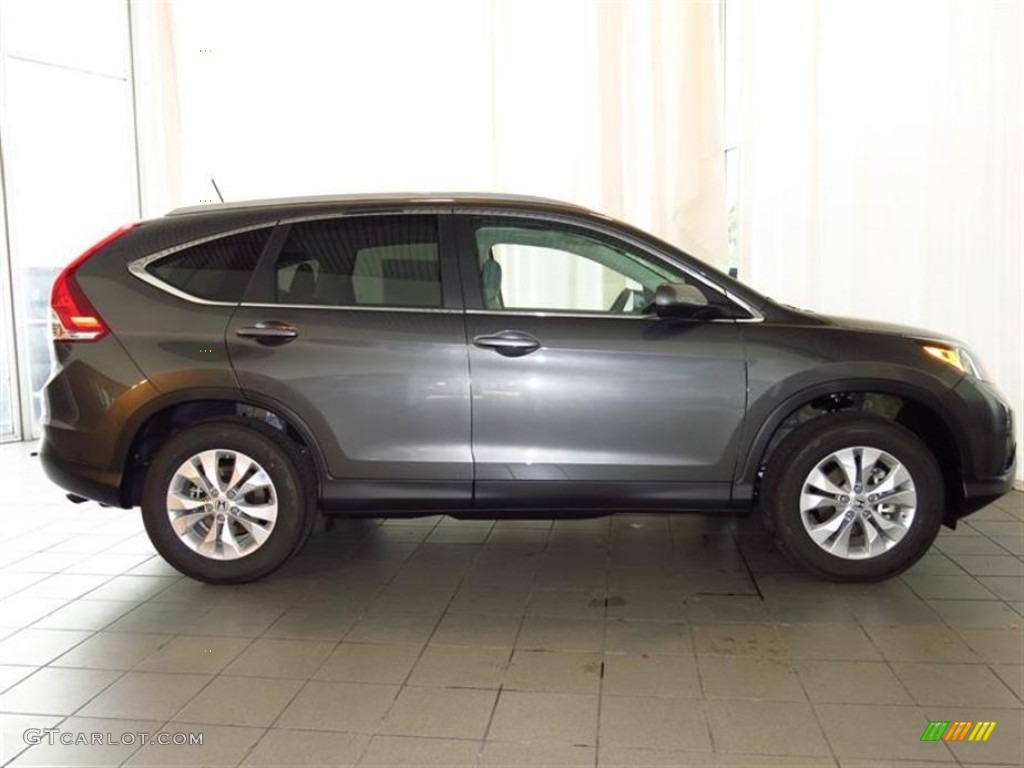 2013 CR-V EX-L AWD - Polished Metal Metallic / Gray photo #2