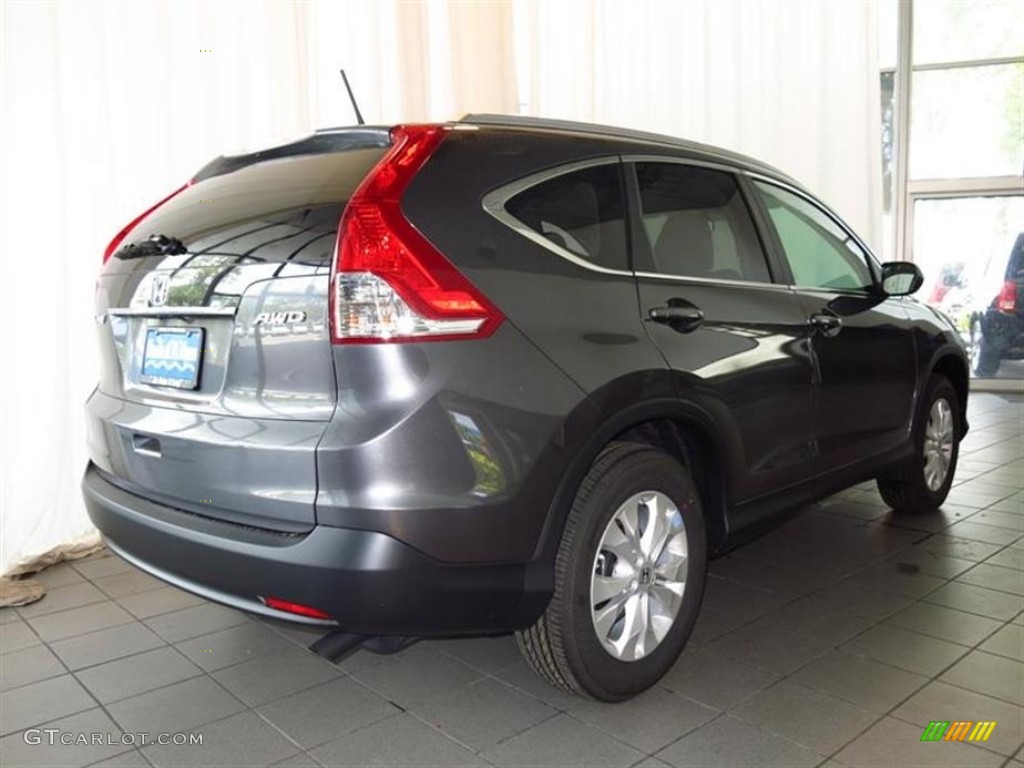 2013 CR-V EX-L AWD - Polished Metal Metallic / Gray photo #3