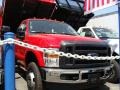2009 Red Ford F350 Super Duty XL Regular Cab Dually Chassis  photo #2