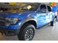 2013 Blue Flame Metallic Ford F150 SVT Raptor SuperCrew 4x4  photo #3