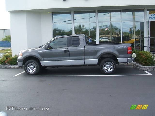 2005 F150 XLT SuperCab 4x4 - Dark Shadow Grey Metallic / Medium Flint/Dark Flint Grey photo #2