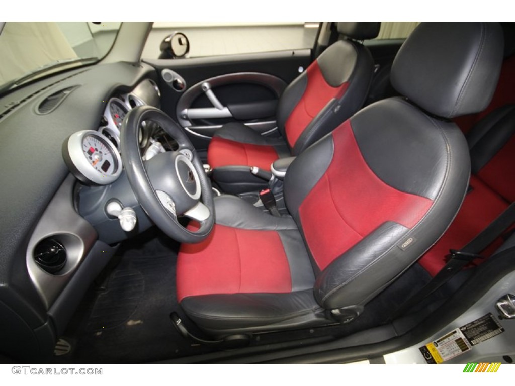 Octagon Tartan Red/Panther Black Interior 2006 Mini Cooper S Hardtop Photo #82176335
