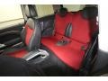 2006 Mini Cooper Octagon Tartan Red/Panther Black Interior Rear Seat Photo