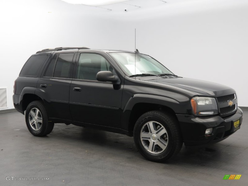 2008 TrailBlazer LT - Black Granite Metallic / Light Gray photo #2