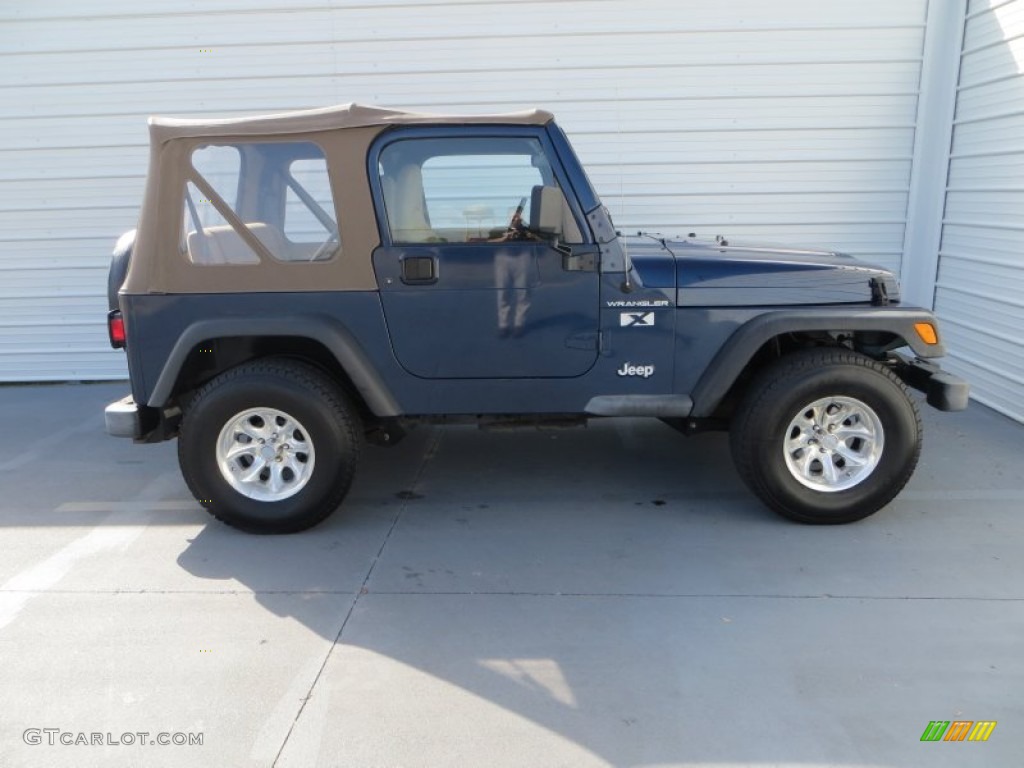 2002 Wrangler X 4x4 - Black / Camel Beige photo #3