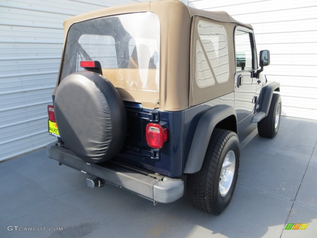 2002 Wrangler X 4x4 - Black / Camel Beige photo #4