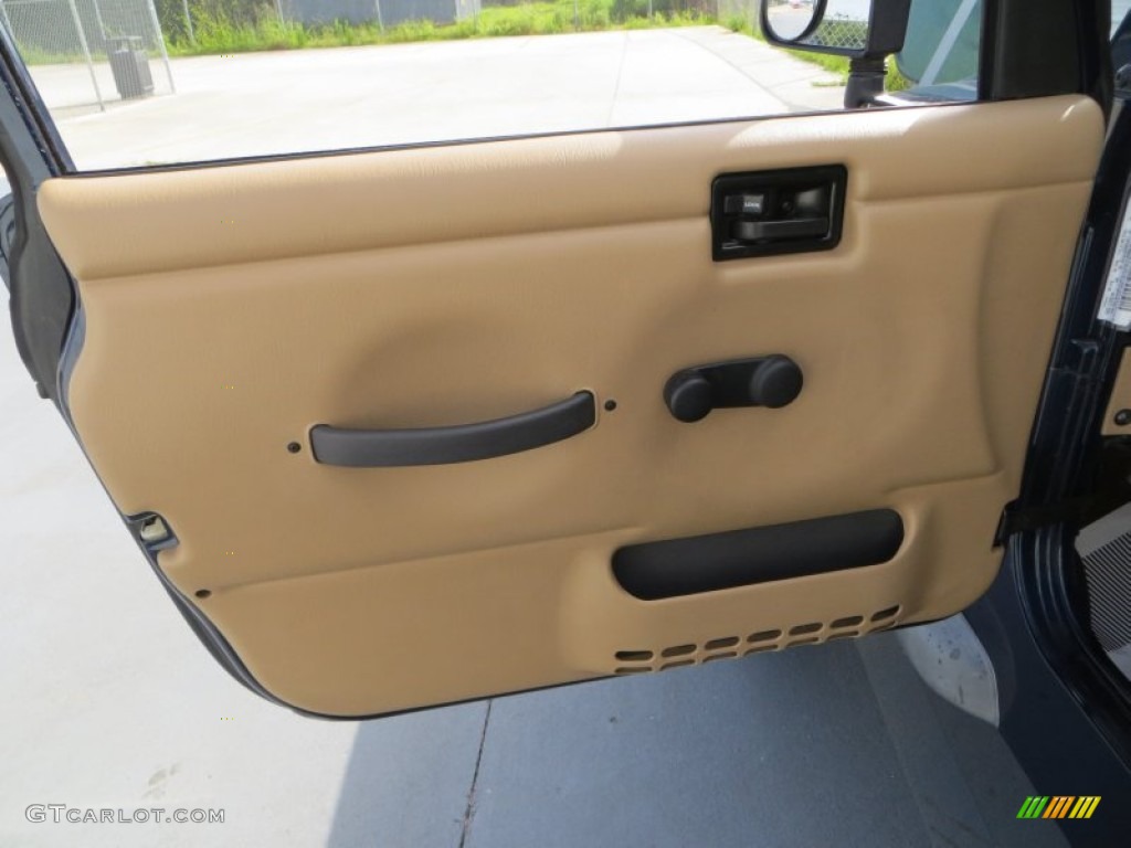 2002 Wrangler X 4x4 - Black / Camel Beige photo #24