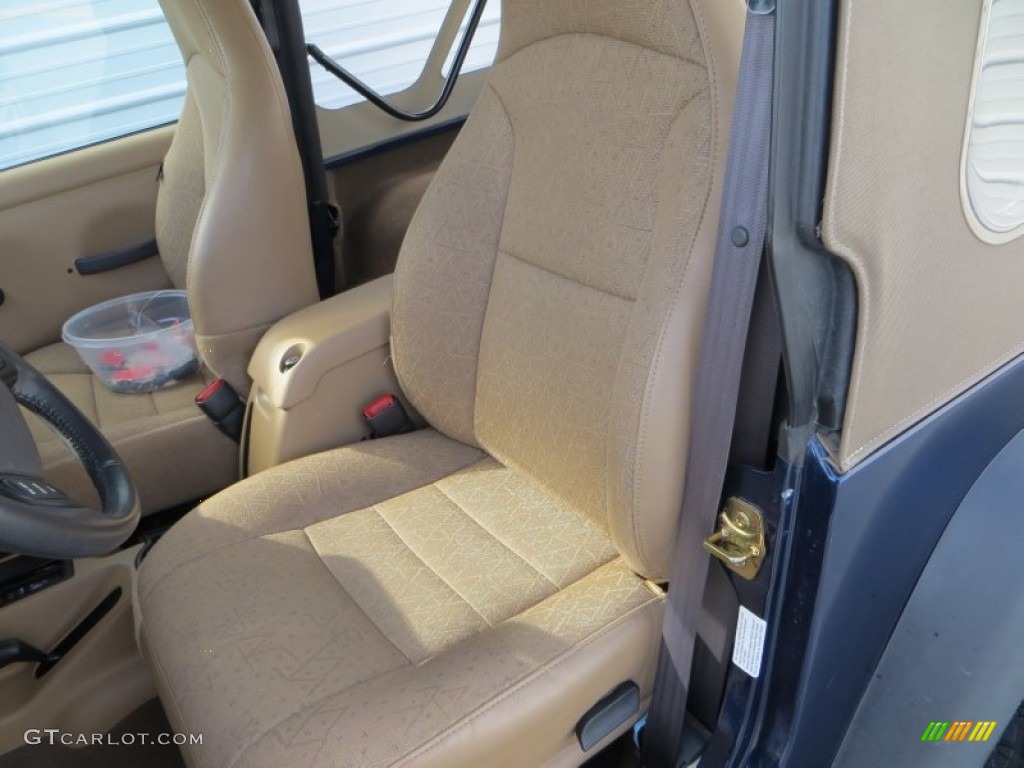 2002 Wrangler X 4x4 - Black / Camel Beige photo #25