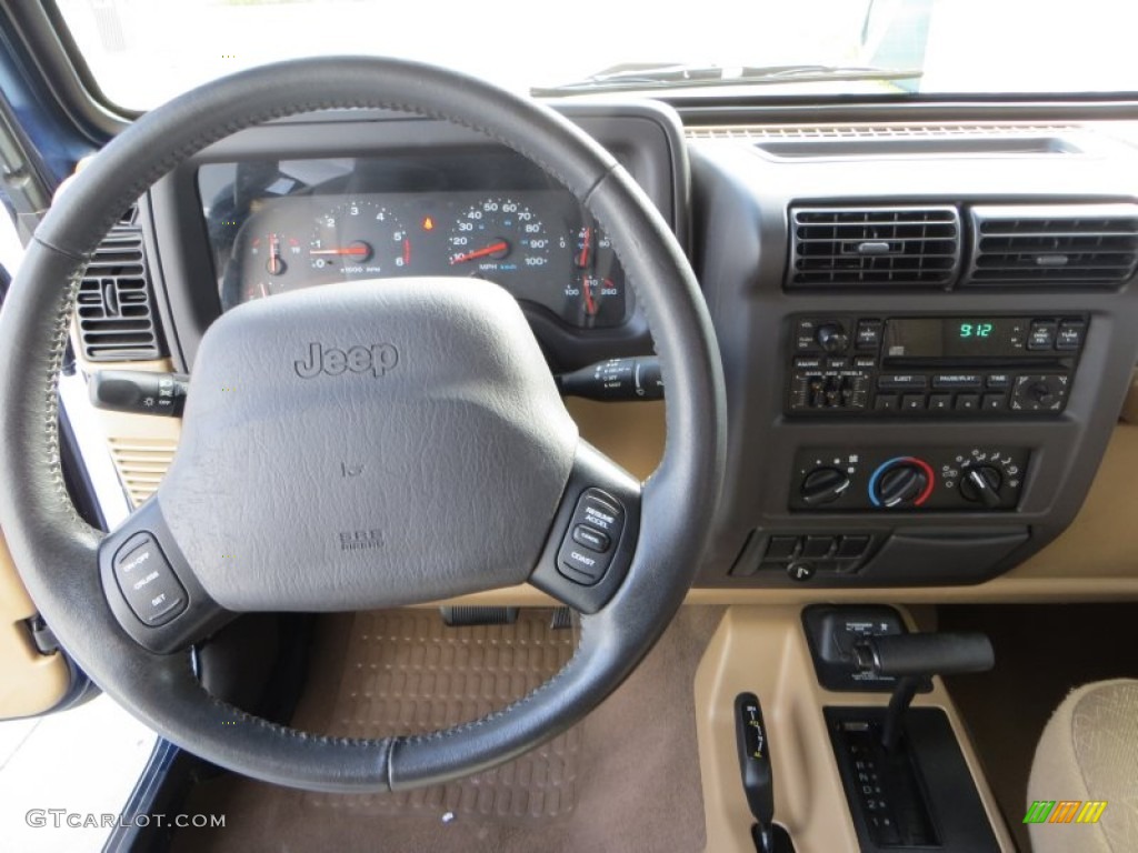 2002 Wrangler X 4x4 - Black / Camel Beige photo #27