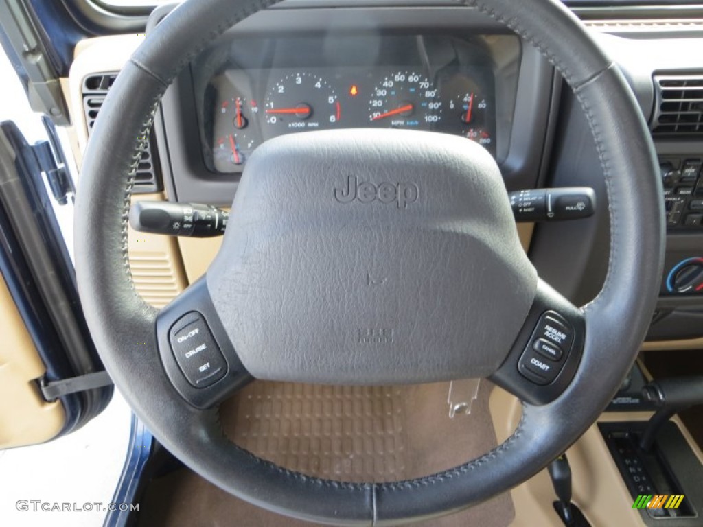 2002 Wrangler X 4x4 - Black / Camel Beige photo #32