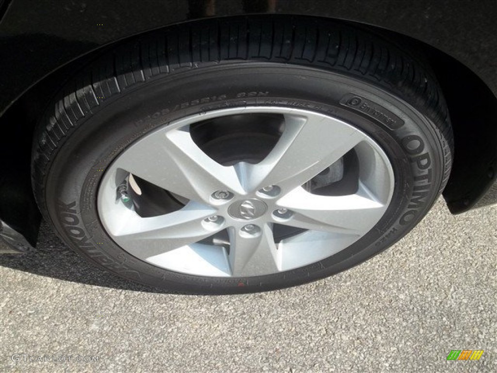 2012 Elantra GLS - Midnight Black / Gray photo #17