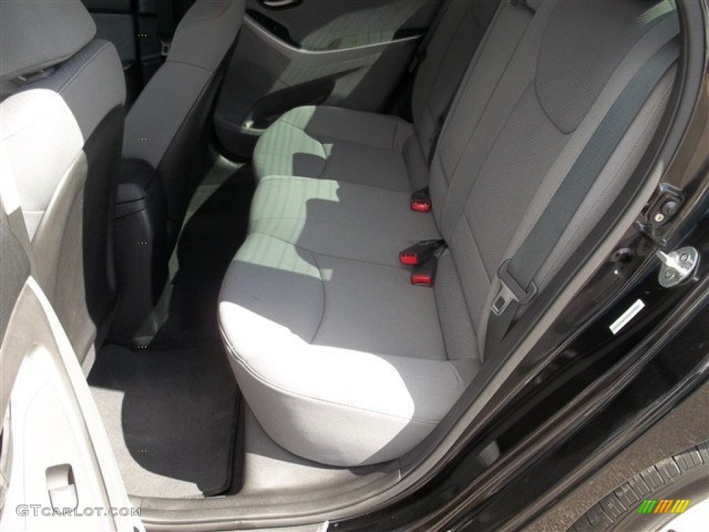 2012 Elantra GLS - Midnight Black / Gray photo #19