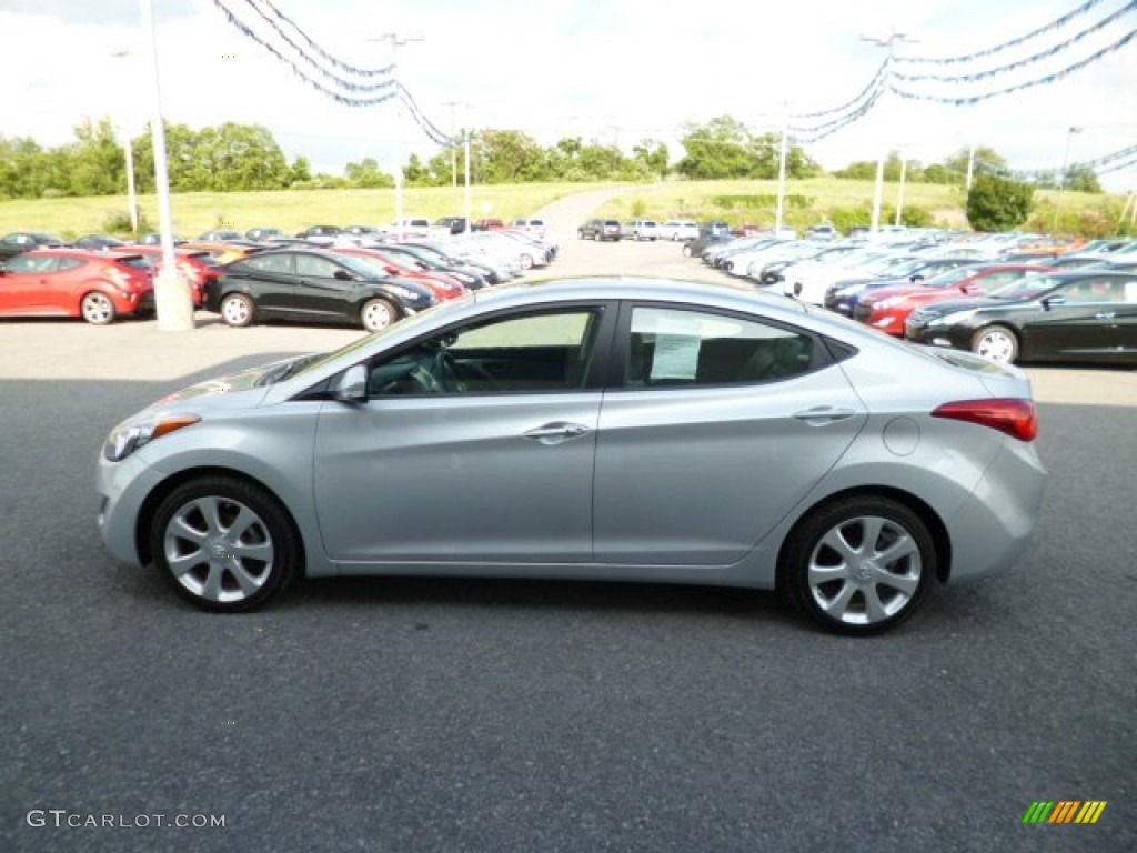 2012 Elantra Limited - Silver / Gray photo #4