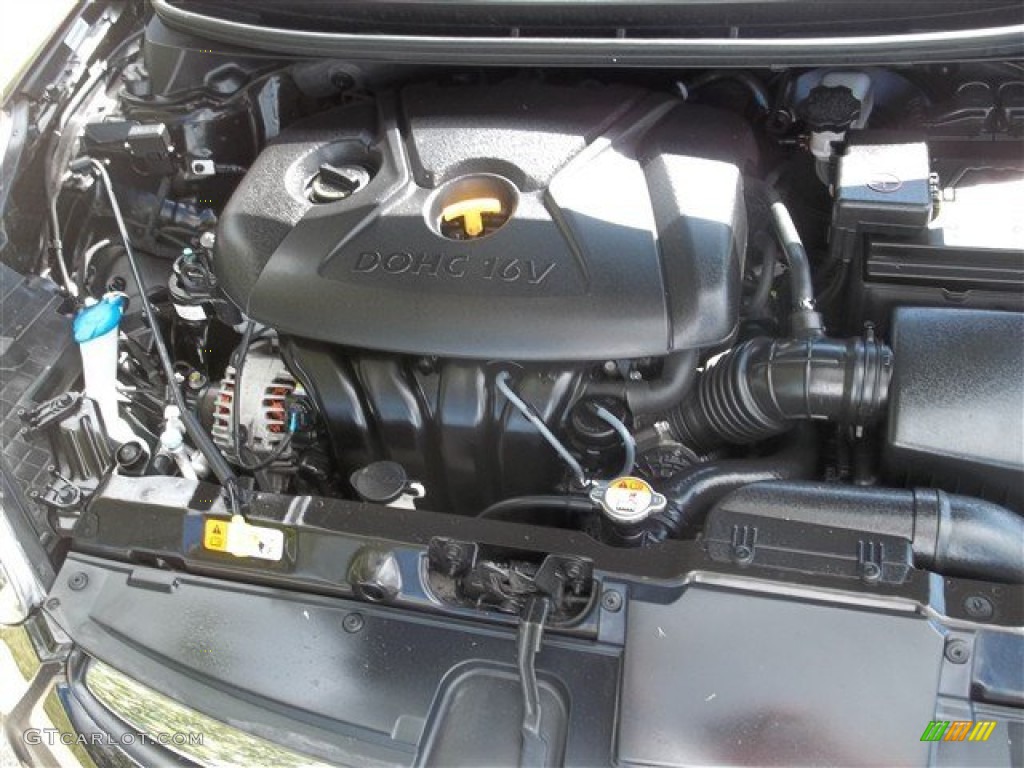 2012 Elantra GLS - Midnight Black / Gray photo #22