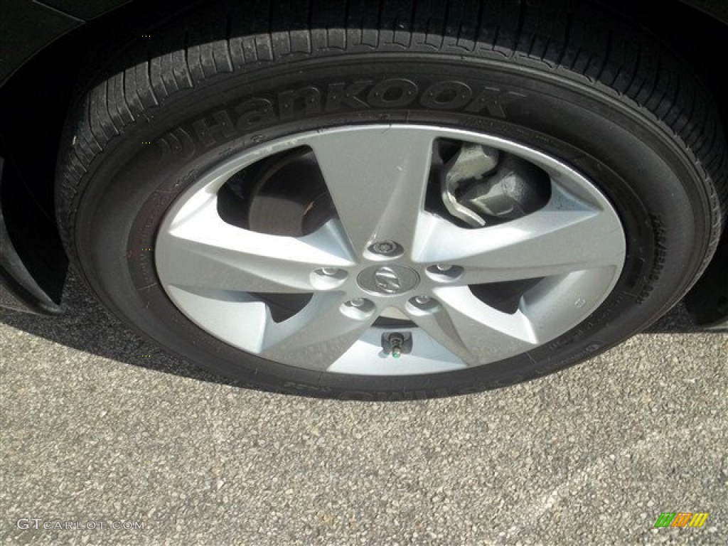 2012 Elantra GLS - Midnight Black / Gray photo #23