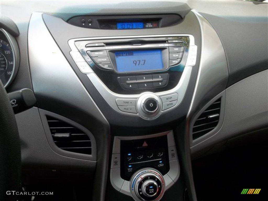 2012 Elantra GLS - Midnight Black / Gray photo #27