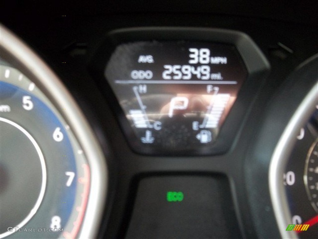 2012 Elantra GLS - Midnight Black / Gray photo #28
