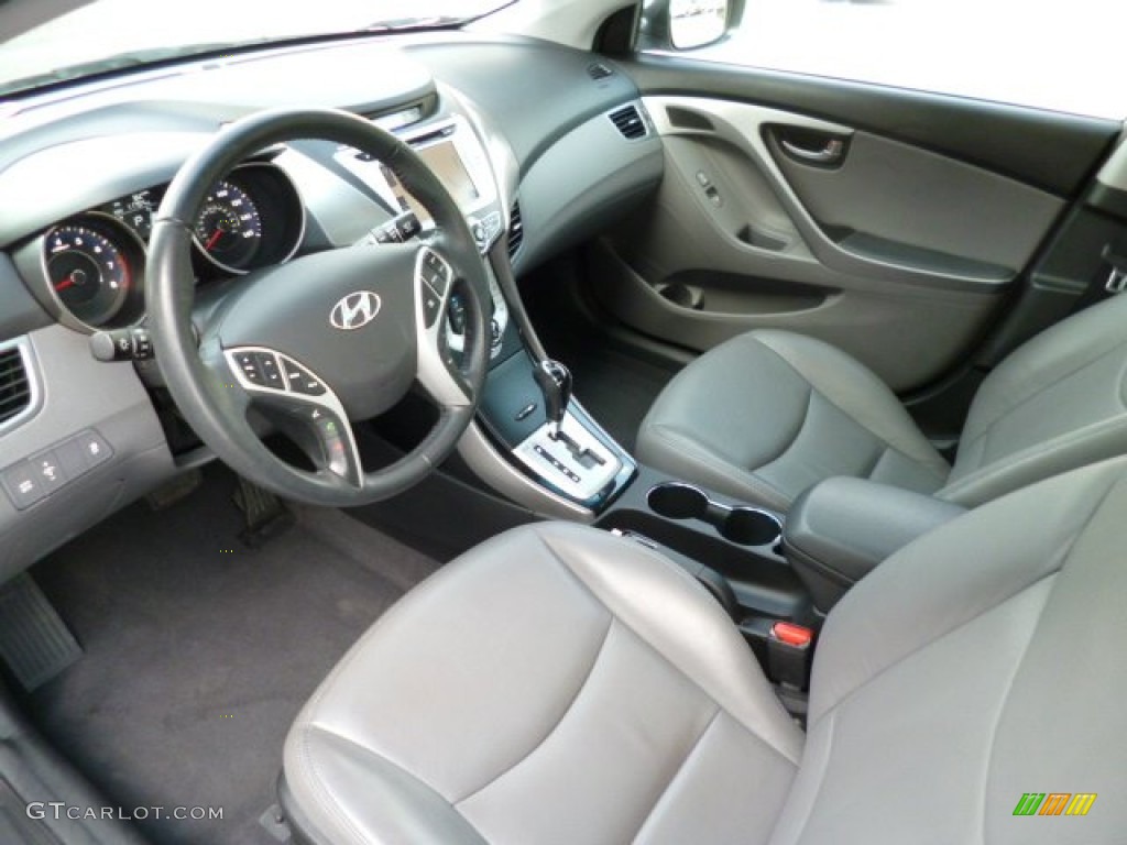 2012 Elantra Limited - Silver / Gray photo #15