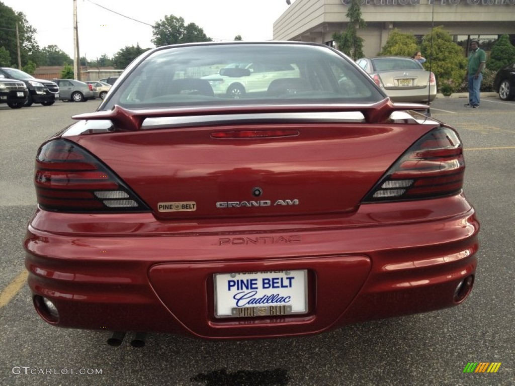 2000 Grand Am SE Sedan - Redfire Metallic / Dark Pewter photo #6