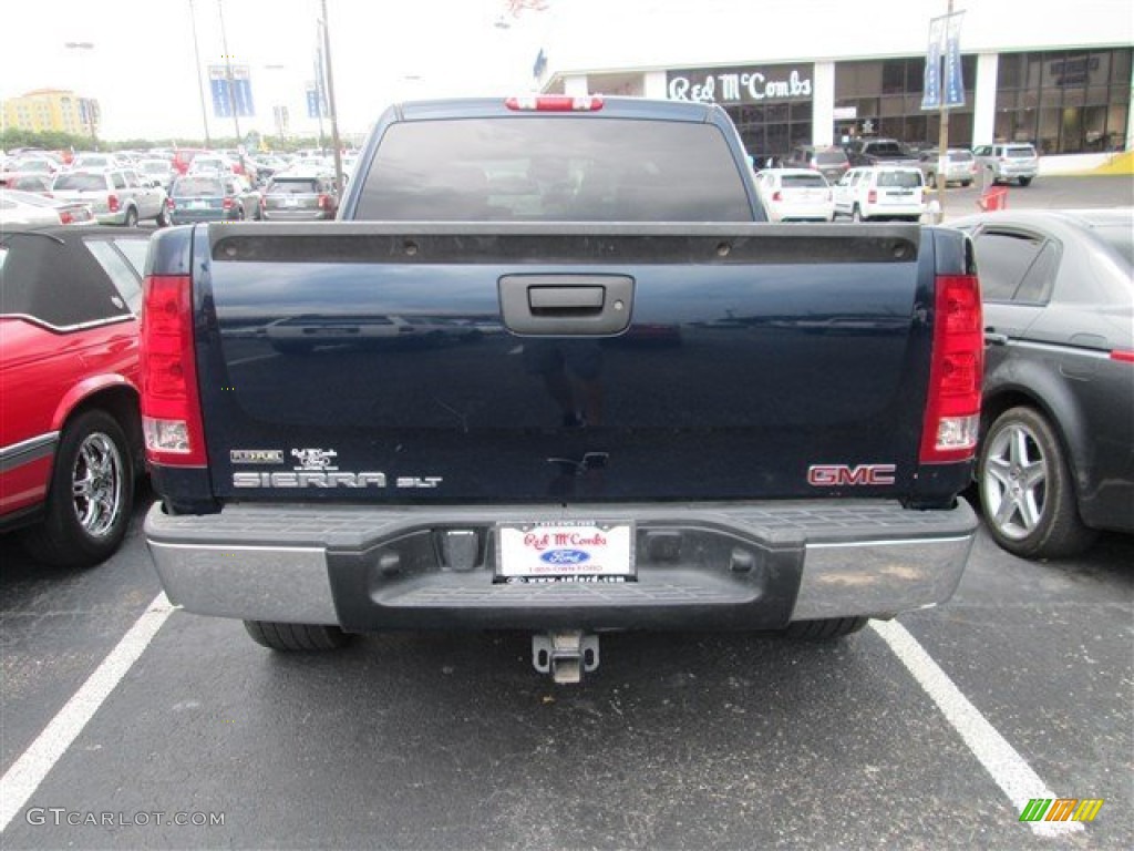 2008 Sierra 1500 SLE Crew Cab - Midnight Blue Metallic / Light Titanium photo #5