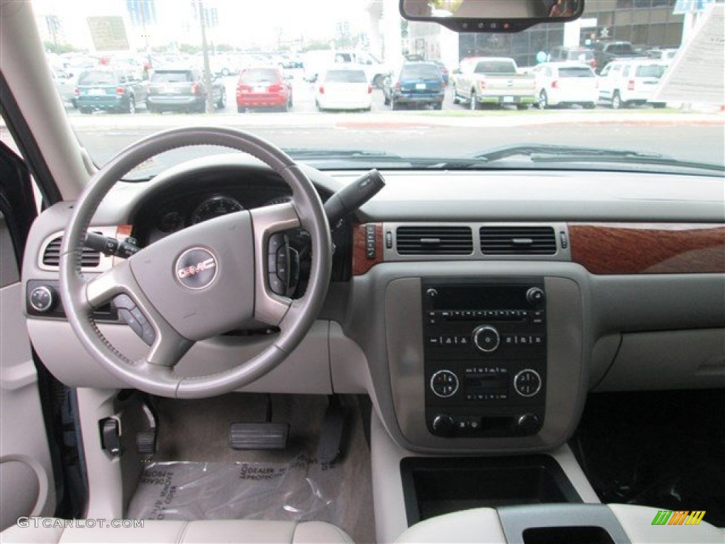 2008 Sierra 1500 SLE Crew Cab - Midnight Blue Metallic / Light Titanium photo #11