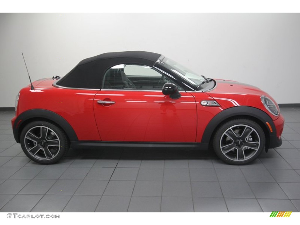 2013 Cooper S Roadster - Chili Red / Carbon Black photo #6