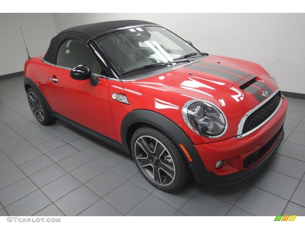 2013 Cooper S Roadster - Chili Red / Carbon Black photo #7