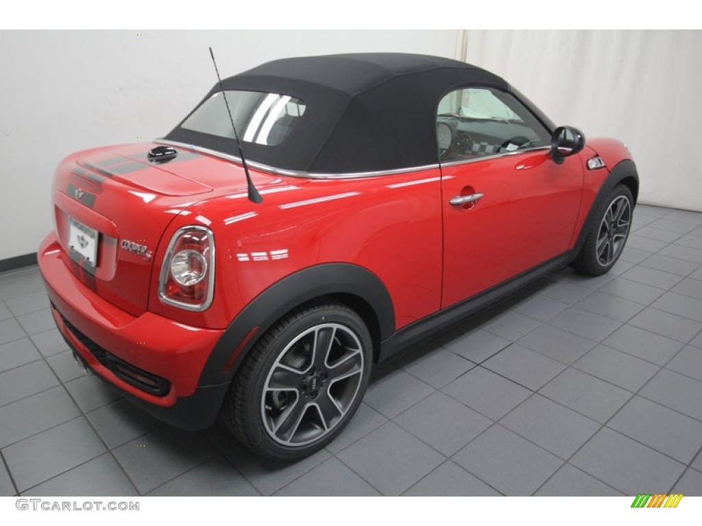 2013 Cooper S Roadster - Chili Red / Carbon Black photo #10