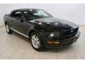 2007 Black Ford Mustang V6 Deluxe Convertible  photo #2