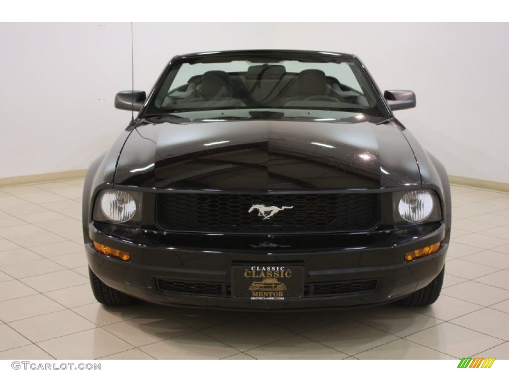 2007 Mustang V6 Deluxe Convertible - Black / Dark Charcoal photo #3