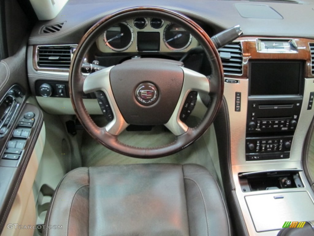 2010 Cadillac Escalade ESV Platinum AWD Cocoa/Light Linen Dashboard Photo #82185444