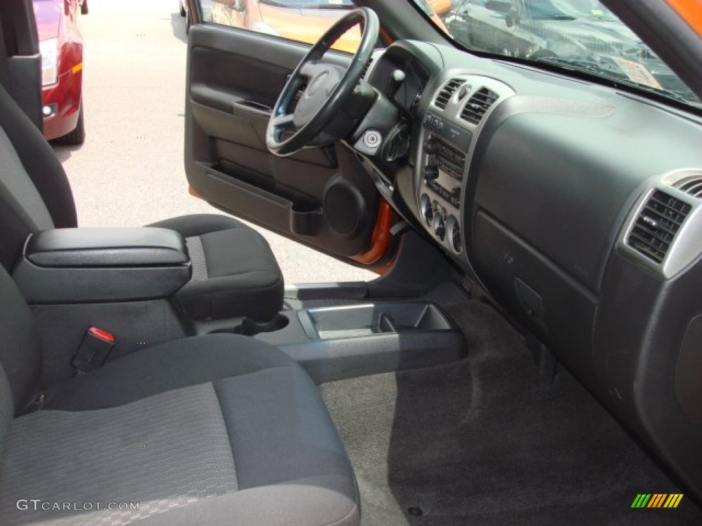2007 Colorado LT Crew Cab 4x4 - Sunburst Orange Metallic / Very Dark Pewter photo #13