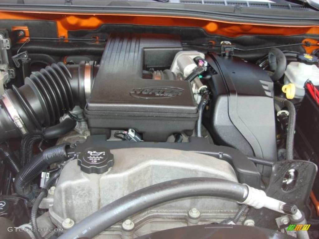 2007 Colorado LT Crew Cab 4x4 - Sunburst Orange Metallic / Very Dark Pewter photo #23