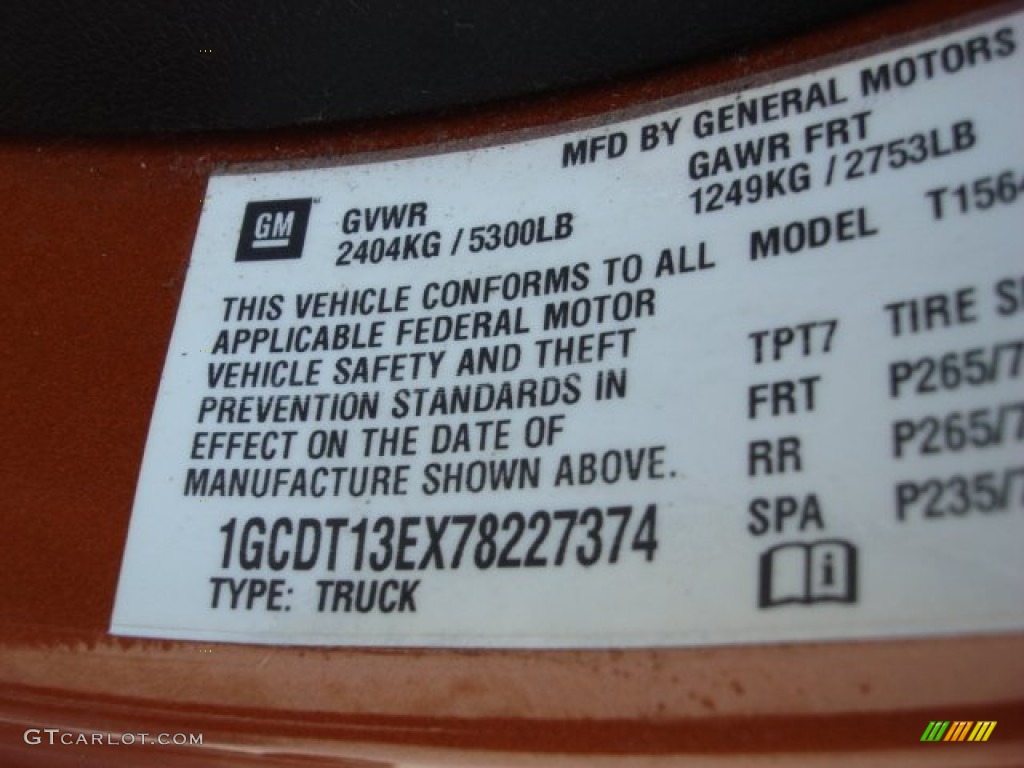 2007 Colorado LT Crew Cab 4x4 - Sunburst Orange Metallic / Very Dark Pewter photo #25