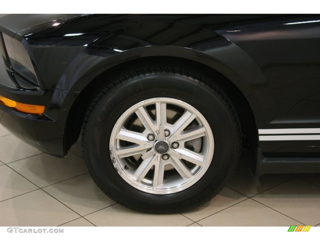 2007 Mustang V6 Deluxe Convertible - Black / Dark Charcoal photo #18