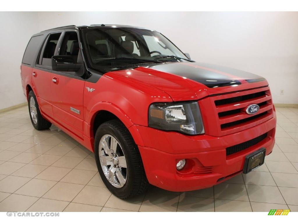 2008 Expedition Limited 4x4 - Colorado Red/Black / Charcoal Black photo #1
