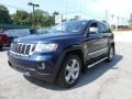 2012 True Blue Pearl Jeep Grand Cherokee Overland 4x4  photo #3