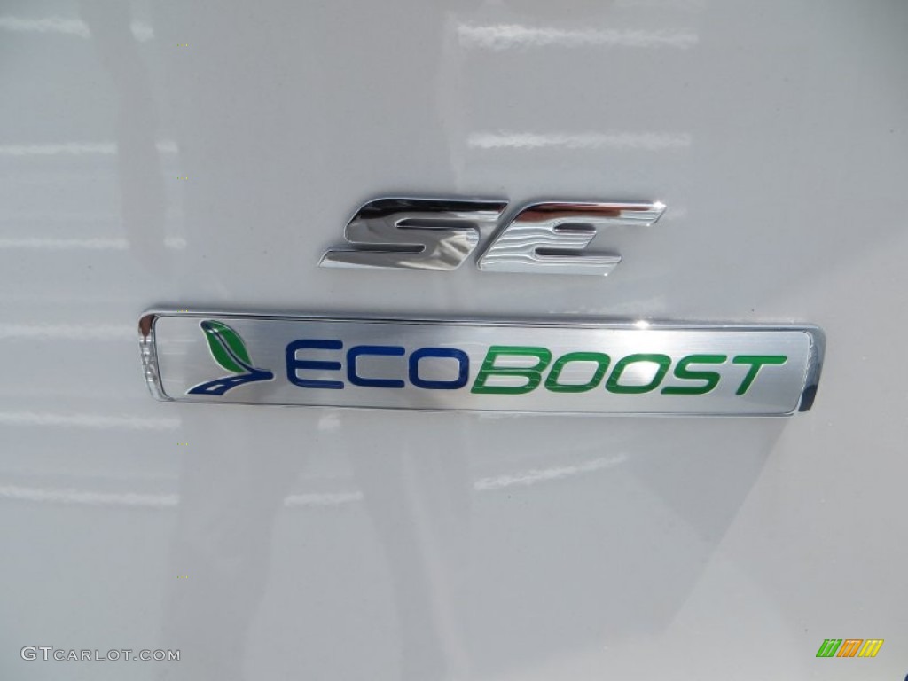 2013 Escape SE 1.6L EcoBoost - White Platinum Metallic Tri-Coat / Medium Light Stone photo #13