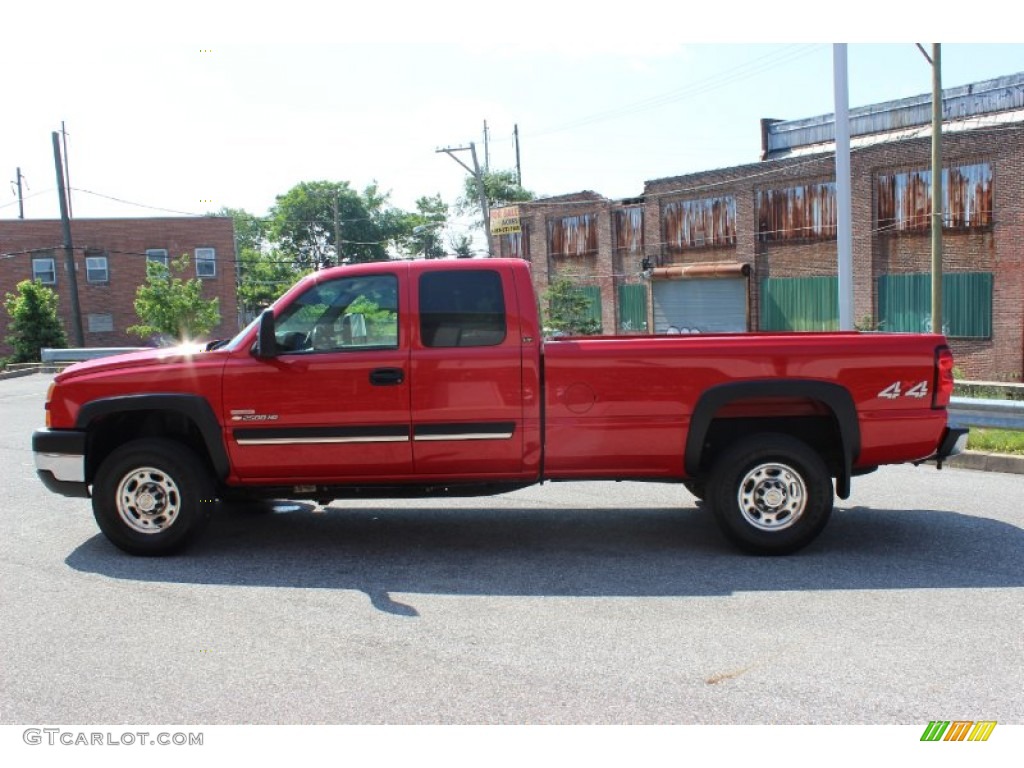 2007 Silverado 2500HD Classic LT Extended Cab 4x4 - Victory Red / Dark Charcoal photo #10