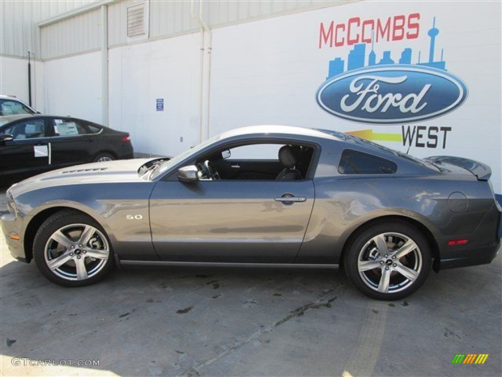 2014 Mustang GT Premium Coupe - Sterling Gray / Charcoal Black photo #3