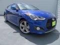 2013 Marathon Blue Hyundai Veloster Turbo  photo #2