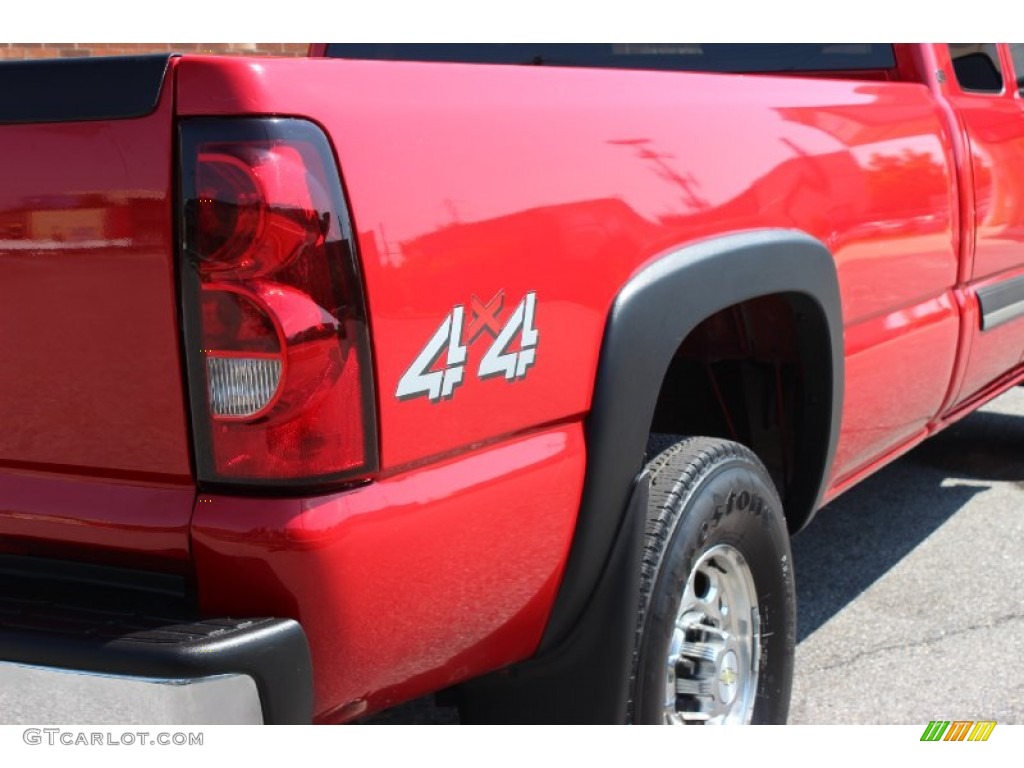 2007 Silverado 2500HD Classic LT Extended Cab 4x4 - Victory Red / Dark Charcoal photo #23