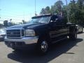 Black 2002 Ford F350 Super Duty Lariat Crew Cab 4x4 Dually