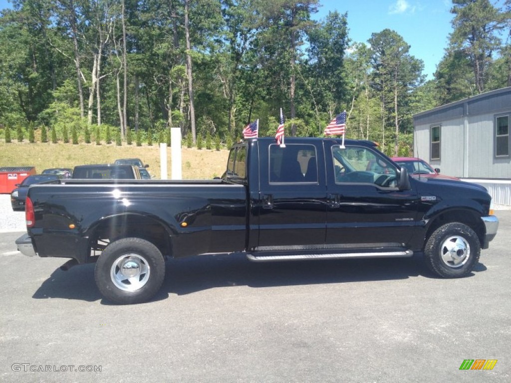2002 F350 Super Duty Lariat Crew Cab 4x4 Dually - Black / Medium Flint photo #7