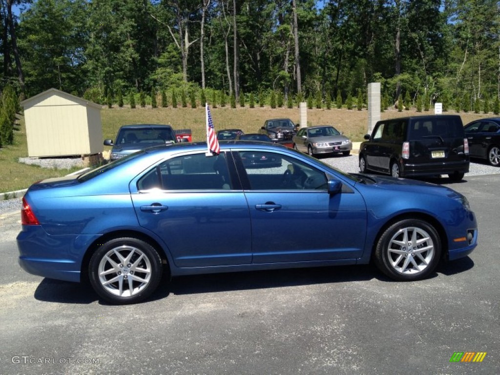 2010 Fusion SEL - Sport Blue Metallic / Medium Light Stone photo #6