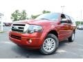 2013 Autumn Red Ford Expedition Limited  photo #1