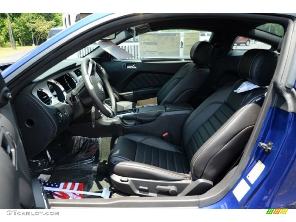 2014 Mustang GT Premium Coupe - Deep Impact Blue / Charcoal Black photo #11